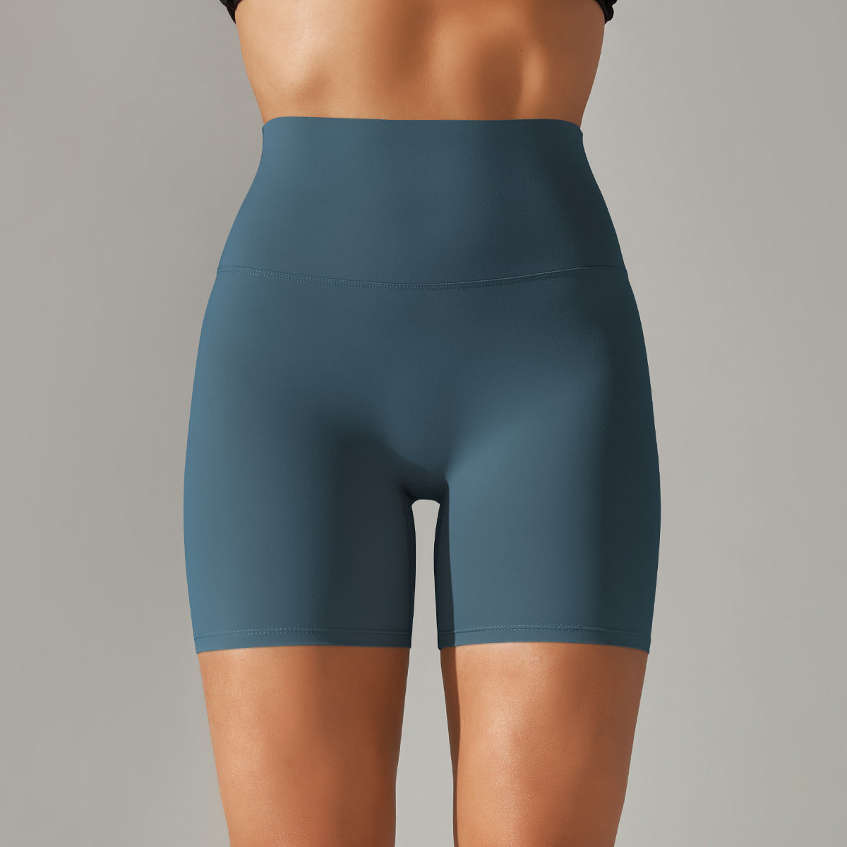 Wholesale Solid Color Double Sided Brushed Skinny High Waist Elastic Yoga Clothes